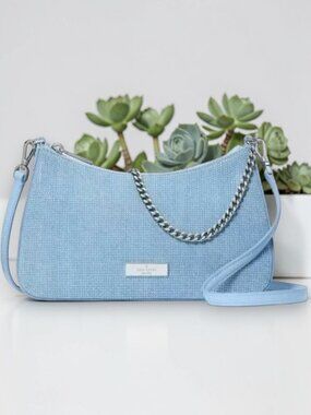 Kate Spade Madison Studded Denim Convertible Crossbody NWT